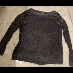 Grey Long Sleeve Top